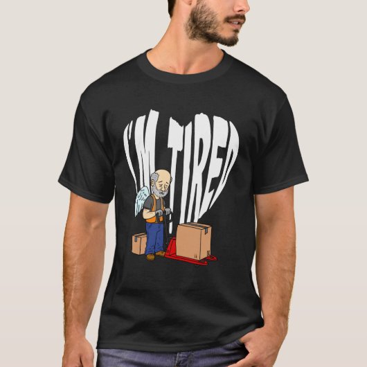 Ik ben moe hart collega Swagazon Associate Valenti T-shirt (Voorkant)