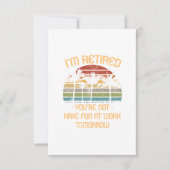 Ik ben moe. Je bent niet meer. Bedankkaart (Voorkant)