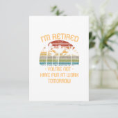 Ik ben moe. Je bent niet meer. Bedankkaart (Staand voorkant)