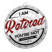 Ik ben moe. Je bent niet meer. Dartbord (Voorkant)