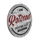 Ik ben moe. Je bent niet meer. Dartbord (Voorkant Links)