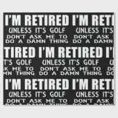 Ik ben moe, tenzij het gaat om Golf Wrapping Paper Cadeaupapier (Vlak)