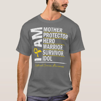 Ik ben moeder Hero Warrior Survivor Kinderkanker T-shirt