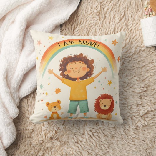 Ik ben moedig - Kinder bevestiging Kussen (Deken)