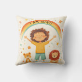 Ik ben moedig - Kinder bevestiging Kussen (Achterkant)