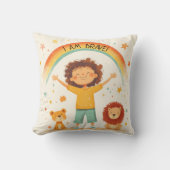 Ik ben moedig - Kinder bevestiging Kussen (Voorkant)