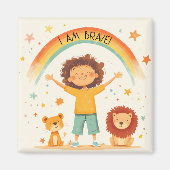 Ik ben moedig - Kinder bevestiging Magneet (Voorkant)