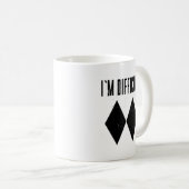 Ik ben moeilijk skiën dubbele zwarte diamanten pis koffiemok (Voorkant rechts)