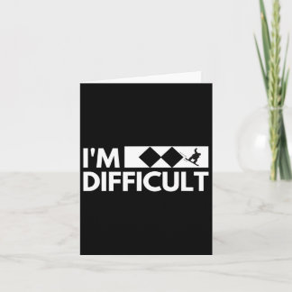 Ik ben moeilijk Snowboarder Funny Snowboarding Sno Kaart