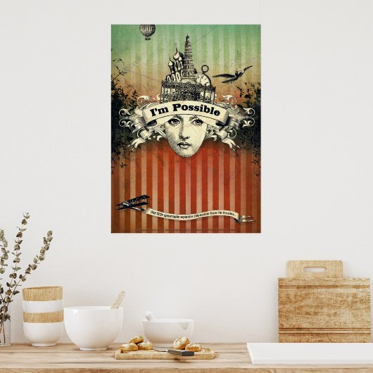 Ik ben mogelijk (afdrukken) poster (Keuken)