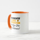 Ik ben momenteel in aanbouw mok (Voorkant links)