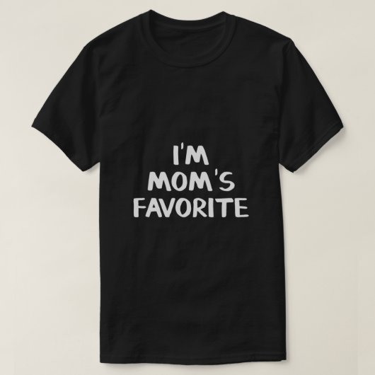 IK BEN MOM'S FAVORIETE Essentieel T-shirt (Design voorkant)