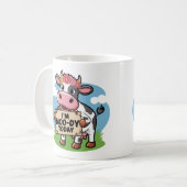 Ik ben Moo-dy Vandaag Schattigee Koffie Mok voor D (Voorkant links)