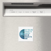 Ik ben mooi en goed Bowling blauw Magneet (Insitu (Vaatwasser))