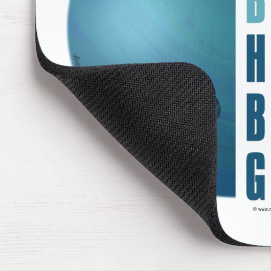 Ik ben mooi en goed Bowling blauw Muismat (Hoek)