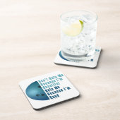 Ik ben mooi en goed Bowling blauw Onderzetter (Rechterzijde)