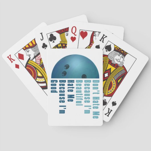 Ik ben mooi, het gaat goed  Bowling Green Speelkaarten (Achterkant)