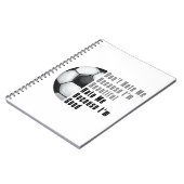 Ik ben mooi ik ben goed Voetbal Notitieboek (Linkerzijde)