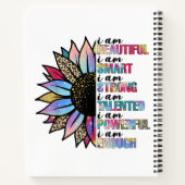 Ik ben mooi, ik ben slim, ik ben sterk, luipaardzo notitieboek (Achterkant)