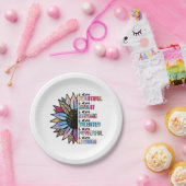 Ik ben mooi, ik ben slim, ik ben sterk, luipaardzo papieren bordje (Feest)