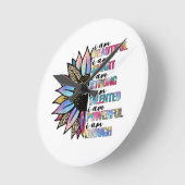 Ik ben mooi, ik ben slim, ik ben sterk, luipaardzo ronde klok (Hoek)