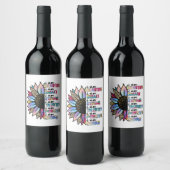 Ik ben mooi, ik ben slim, ik ben sterk, luipaardzo wijn etiket (Flessen)