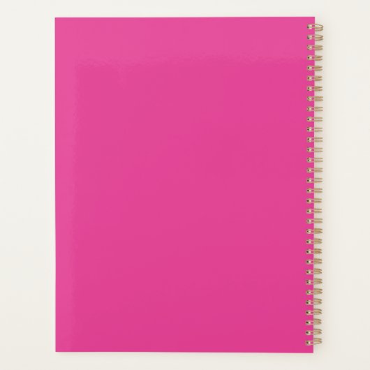 "Ik ben mooi roze" Planner (Achterkant)
