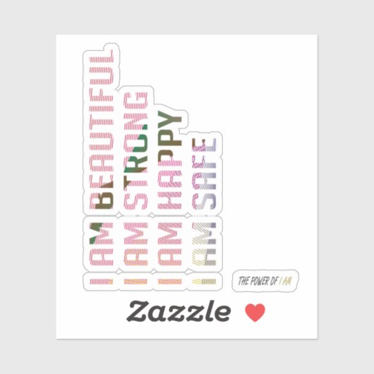 IK BEN MOOI STICKER (Vel)