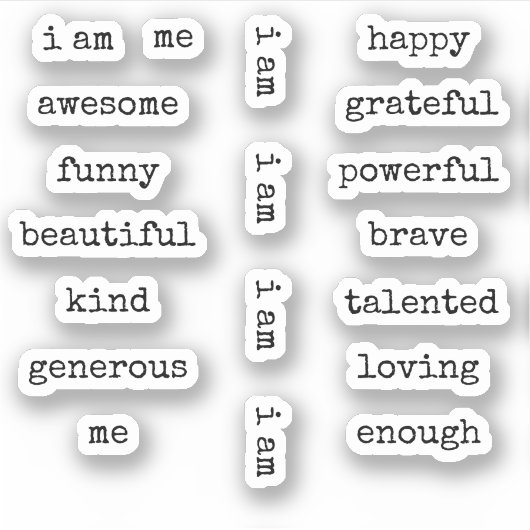 Ik ben Motivatie bevalling Sticker (Voorkant)