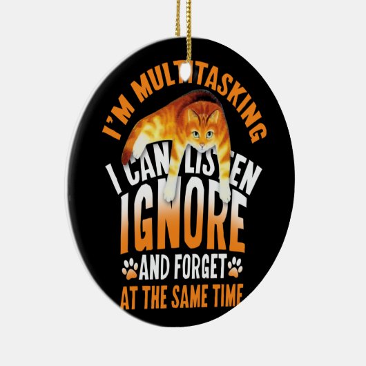 IK BEN MULTITASKING IK KAN ONBEKEND LUISTEREN EN V KERAMISCH ORNAMENT (Rechts)