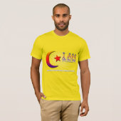 IK BEN MUSLIM ANTI TRUMP FACISME T-SHIRT (Voorkant volledig)