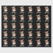 Ik ben Mutts Over Puns Funny Dog Pun Dark BG Cadeaupapier (Vlak)