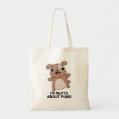 Ik ben Mutts Over Puns Funny Dog Pun Tote Bag (Voorkant)
