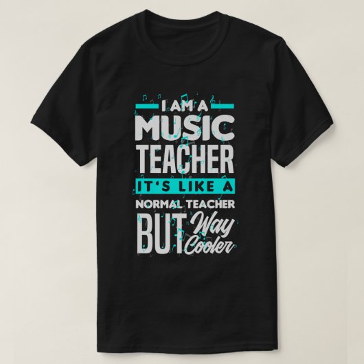 Ik ben muziedocent Funny Music Teacher T-shirt (Design voorkant)