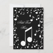 Ik ben muziek, feest kaart (Voorkant)