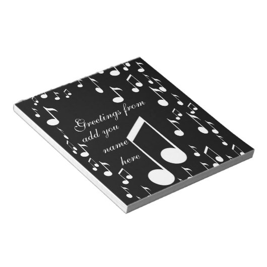 Ik ben muziek_ notitieblok (Schuin)