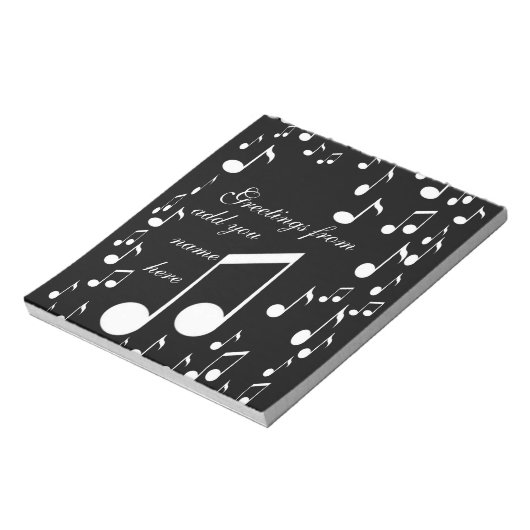 Ik ben muziek_ notitieblok (Linkerzijde)