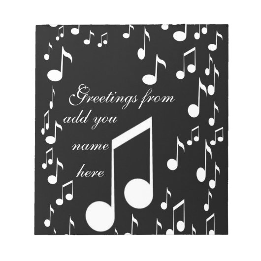 Ik ben muziek_ notitieblok (Voorkant)