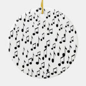 Ik ben muziek,Prettige feestdagen 2017_ Keramisch Ornament (Achterkant)