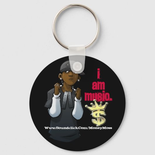 IK BEN MUZIEK SLEUTELHANGER (Voorkant)