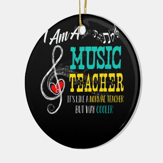 Ik ben muziekleraar. Het is een normale leraar Keramisch Ornament (Links)