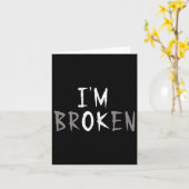 Ik ben 'n gebroken onzichtbare ziekte. kaart (Gele Bloem)