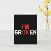 Ik ben 'n gebroken onzichtbare ziekte. kaart (Gele Bloem)