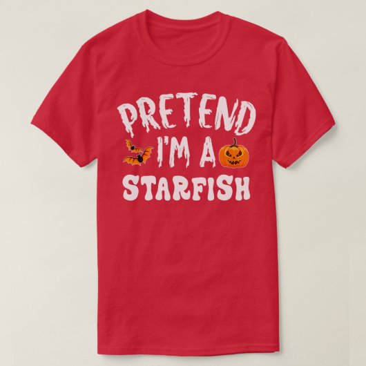 Ik ben 'n Man van de Starfish Halloween Costume T-shirt (Design voorkant)