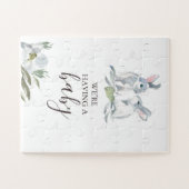 Ik ben 'n Zwangere Baby aankondiging Legpuzzel (Horizontaal)