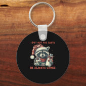 Ik ben naar de kerstman geweest, hij komt altijd m sleutelhanger (Voorkant)