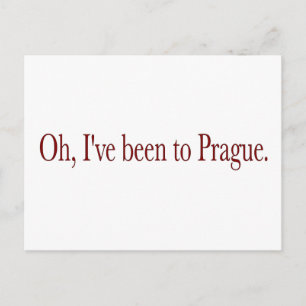 Ik ben naar Praag geweest. Briefkaart