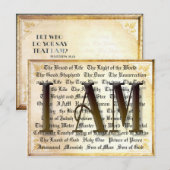 Ik ben Names van Christus Briefkaart (Voorkant / Achterkant)