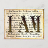 Ik ben Names van Christus Briefkaart (Voorkant)