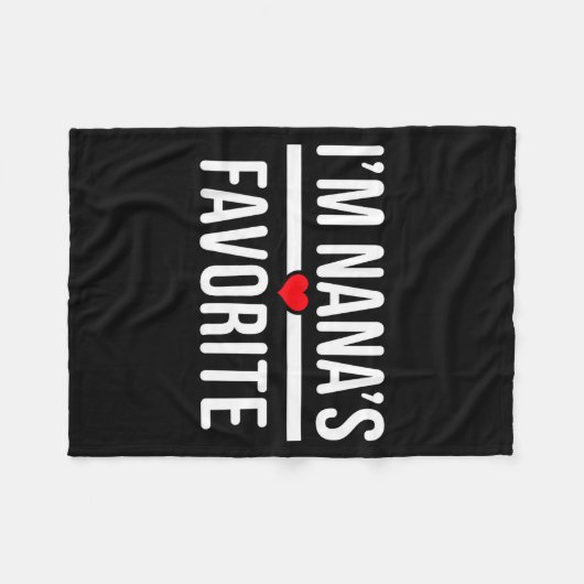 Ik ben Nana's Favoriet  Fleece Deken (Voorkant (Horizontaal))